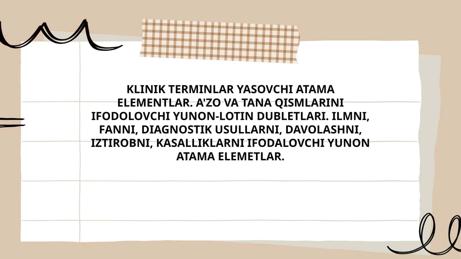 KLINIK TERMINLAR YASOVCHI ATAMA ELEMENTLAR 1