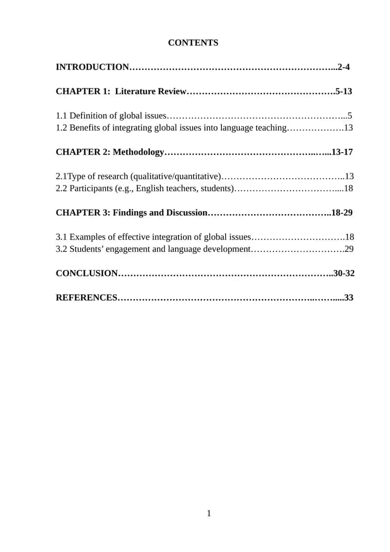 Integrating Global Issues into English Language Teaching 1