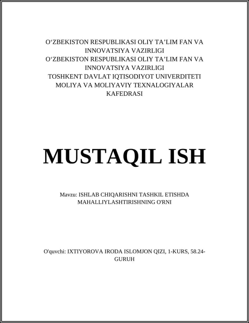 Mahalliylashtirishning asosiy tushunchalari 1