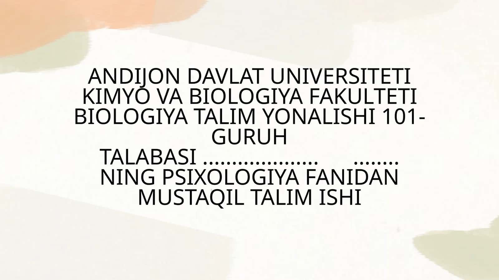 Shaxs va Individuallik 1