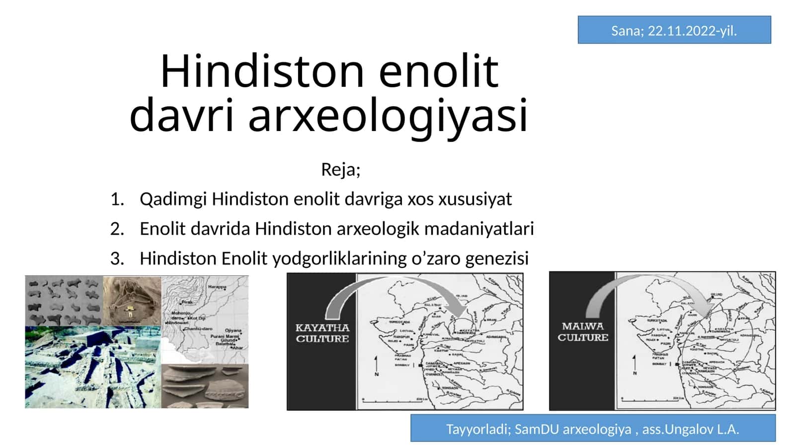 Hindiston enolit davri arxeologiyasi 1