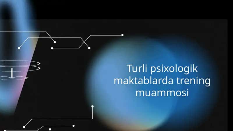Psixologik maktablarda trening muammosi 1