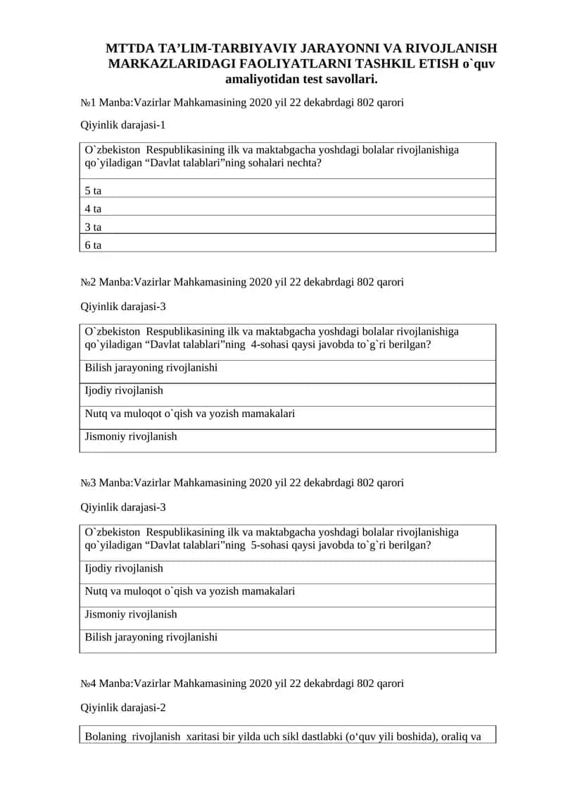 Davlat talablari 1
