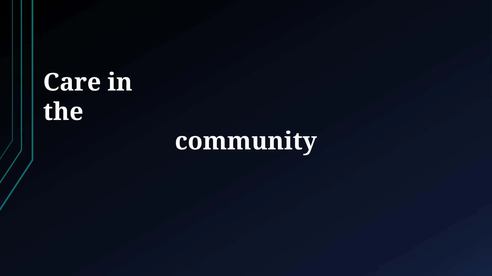 Defining Community Care 1