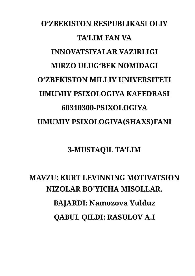 UMUMIY PSIXOLOGIYA(SHAXS)FANI 1