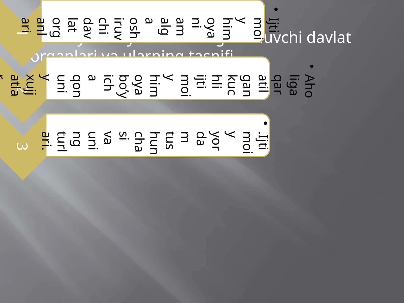 Ijtimoiy himoya bilan shug’ullanuvchi davlat organlari va ularning tasnifi 1