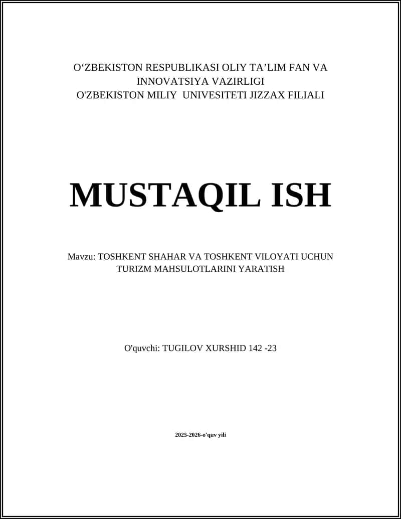Toshkent Shahri Tarixiy Ekskursiya Mahsuloti 1