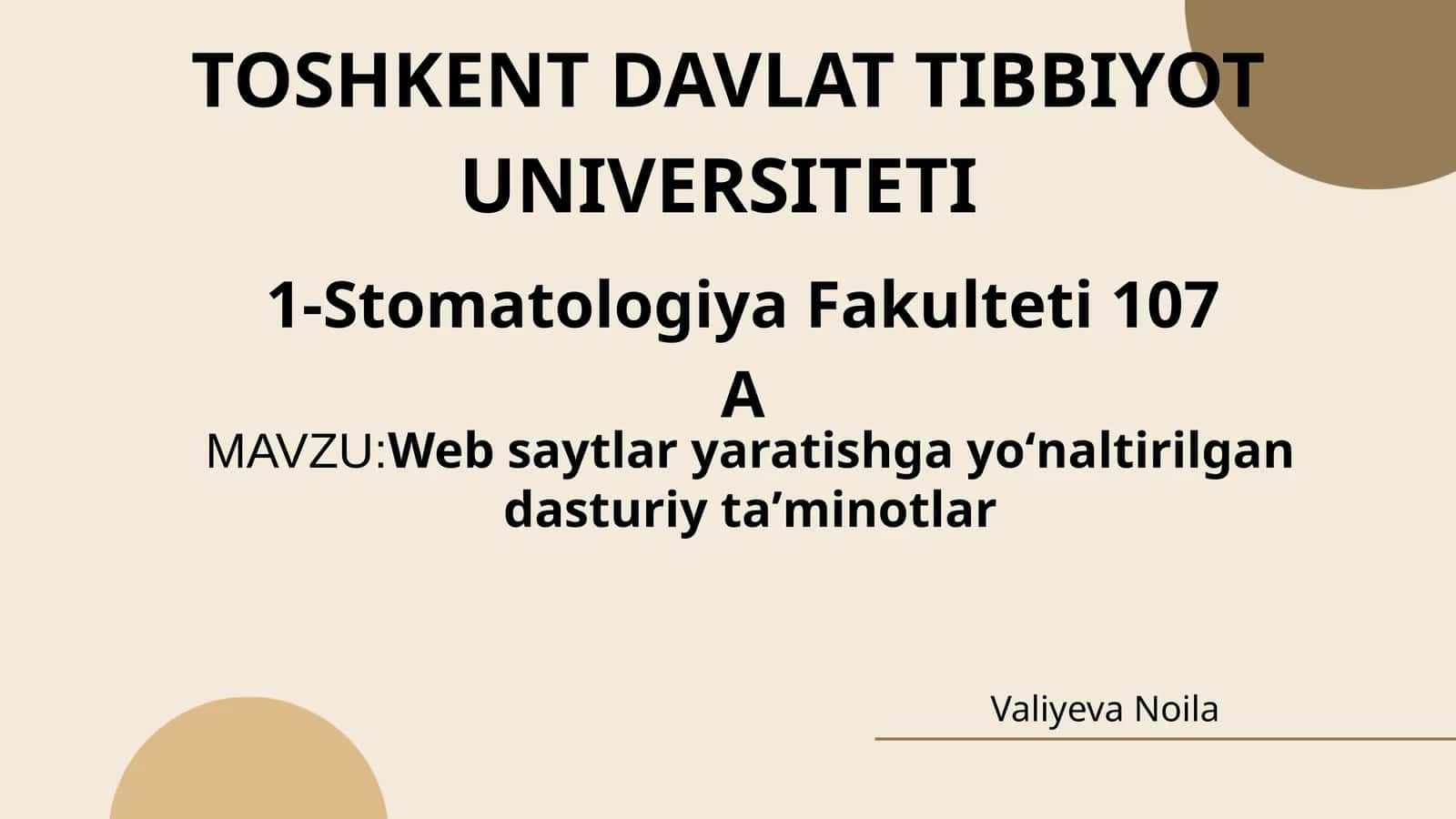 Web saytlar yaratishga yoʻnaltirilgan dasturiy taʼminotlar 1