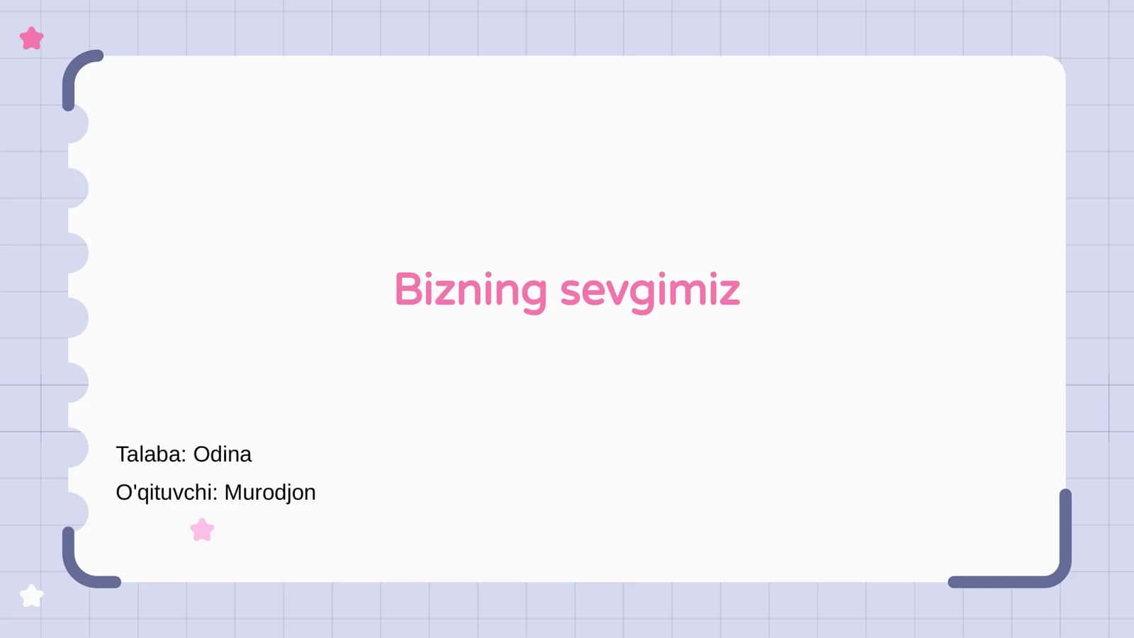 Bizning sevgimiz 1