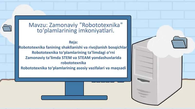 Zamonaviy “Robototexnika” to‘plamlarining imkoniyatlari 1