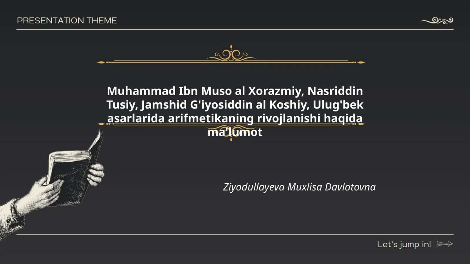 Arifmetikaning Rivojlanishi 1