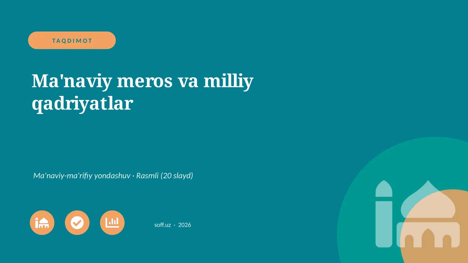 Ma'naviy meros va milliy qadriyatlar 1