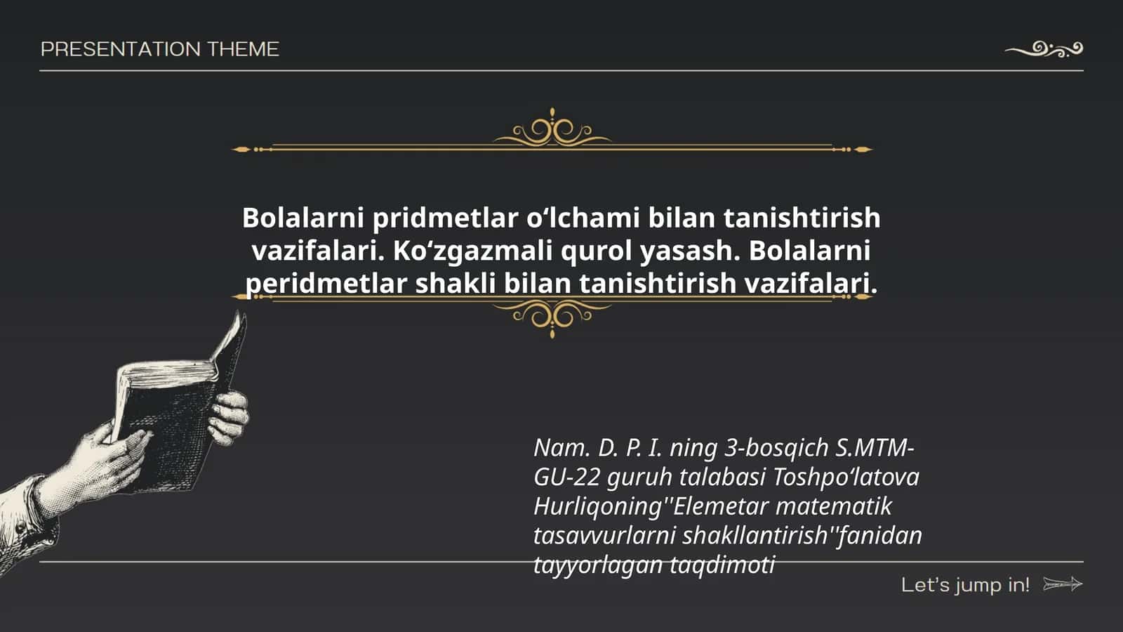 Elemetar matematik tasavvurlarni shakllantirish 1