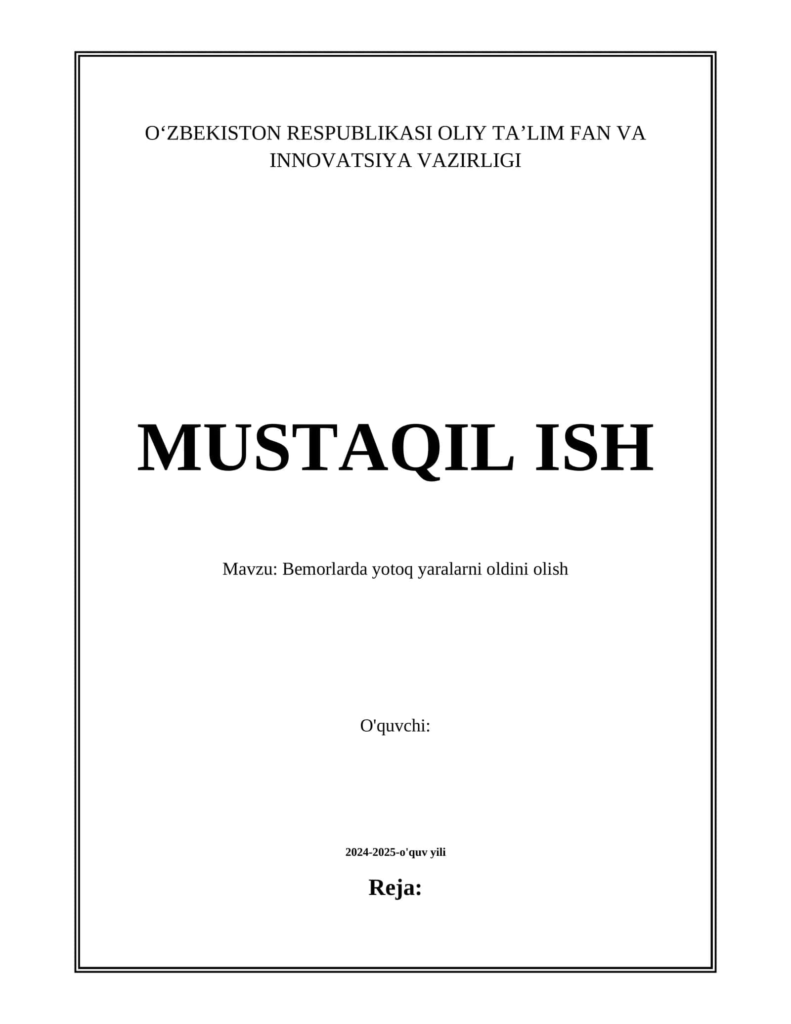 Bemorlarda yotoq yaralarni oldini olish 1