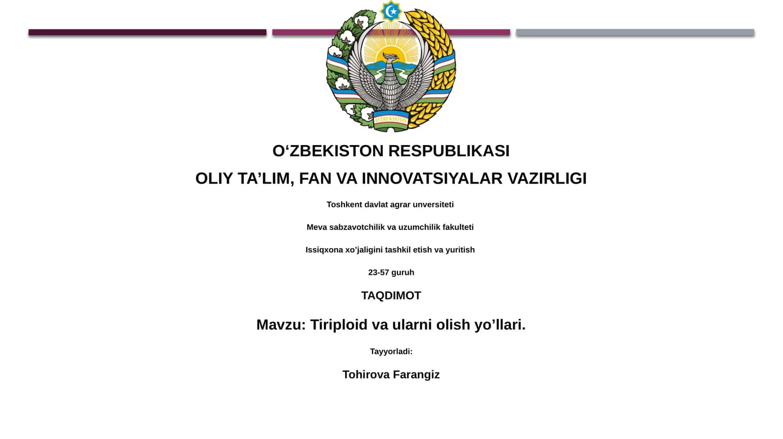Triploidiya: Ta'rif va Asosiy Tushunchalar 1