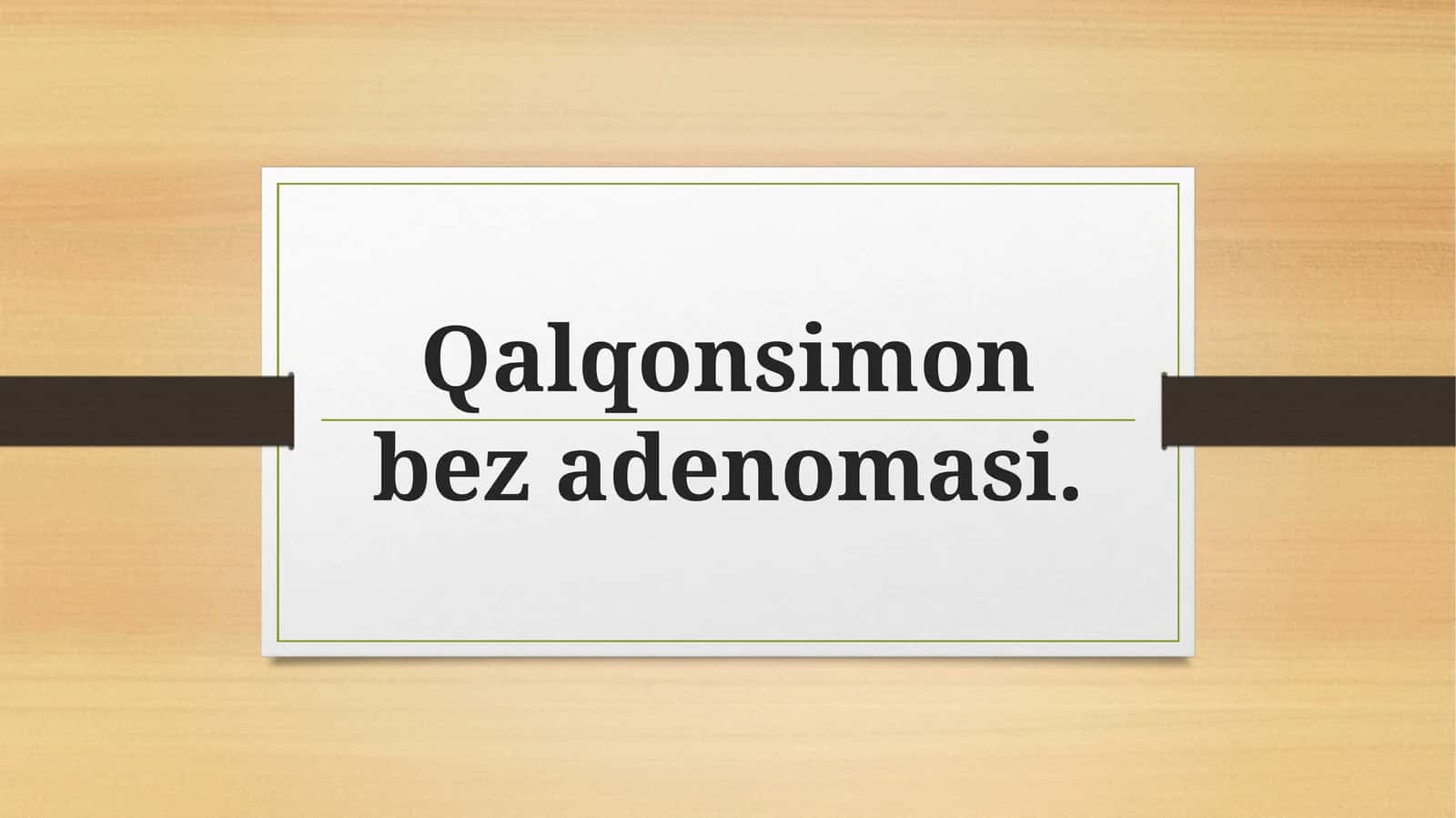Qalqonsimon bez adenomasi 1
