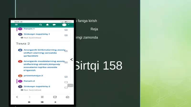 Kimyo faniga kirish 1