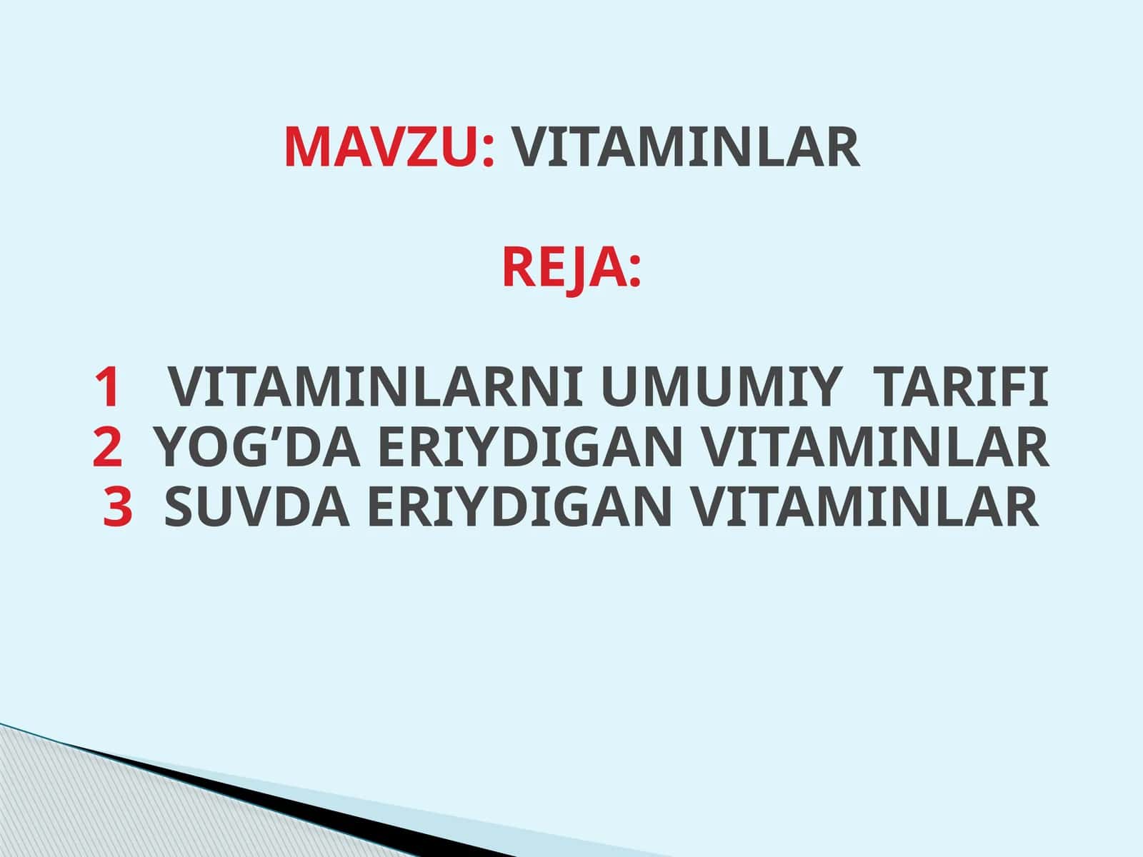 VITAMINLAR 1