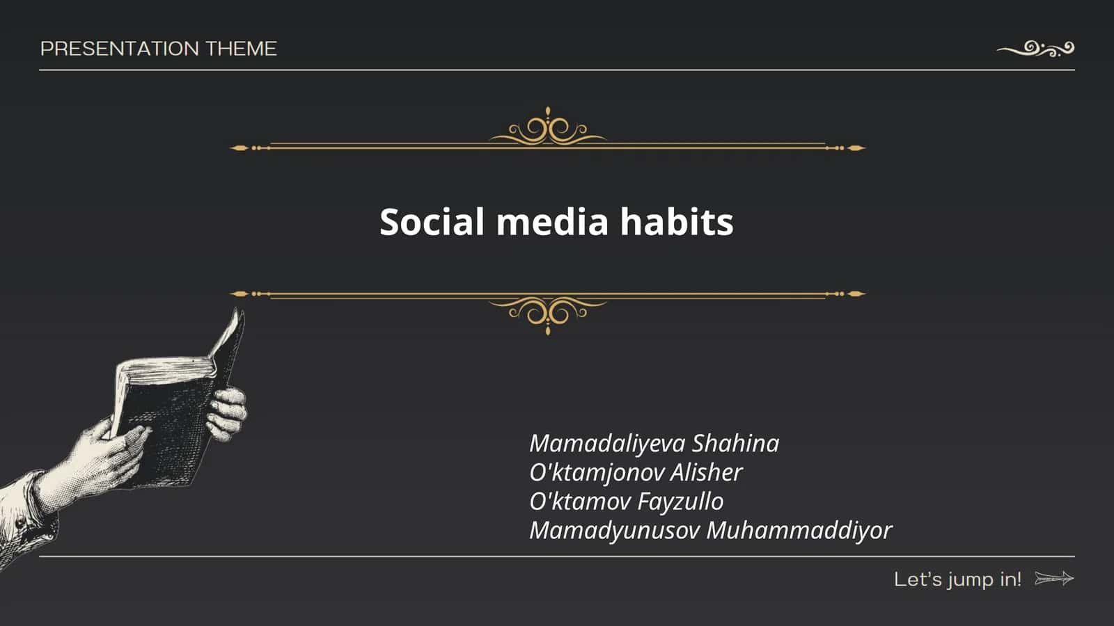 Social media habits 1