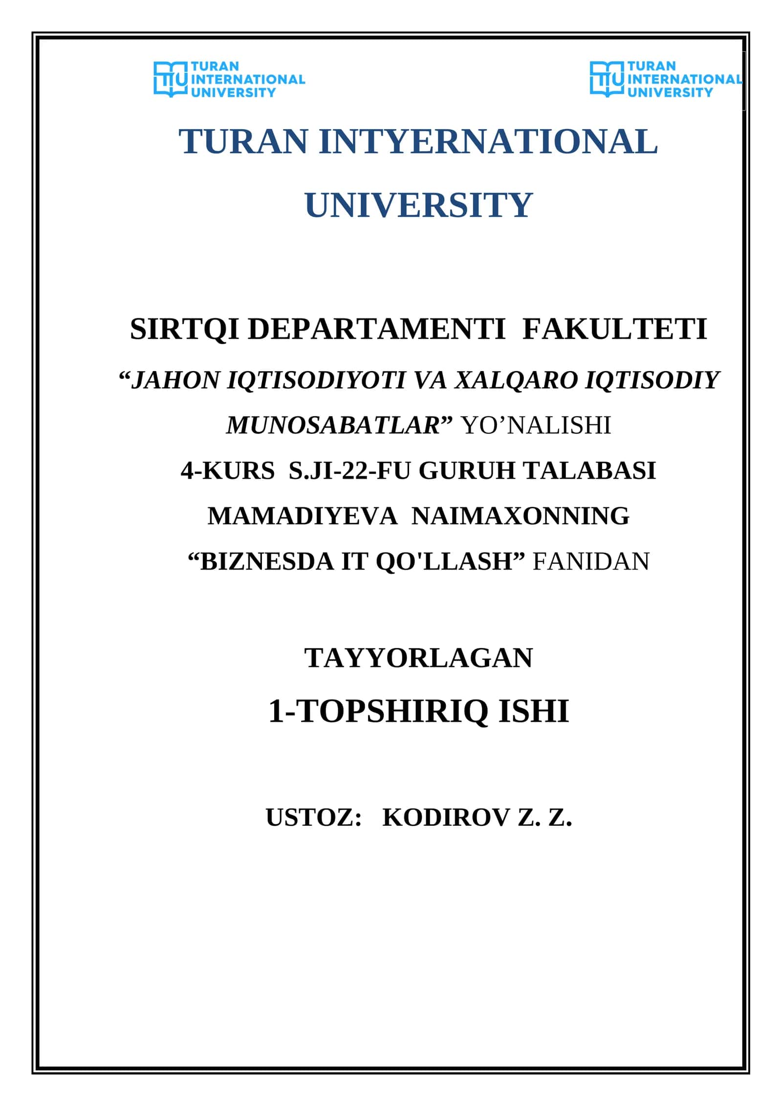 Operatsion tizimlarning asosiy vazifalari 1
