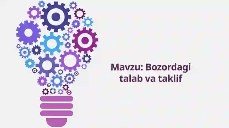 Bozordagi talab va taklif