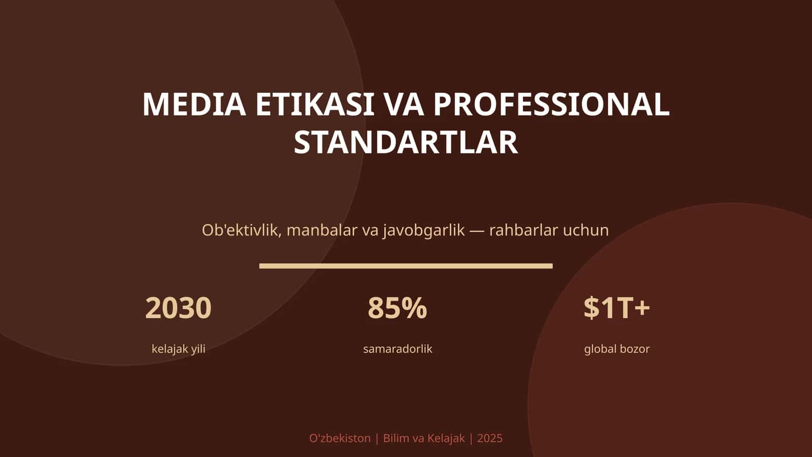 MEDIA ETIKASI VA PROFESSIONAL STANDARTLAR 1