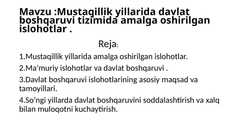 Ta'lim to'g'risida Qonun va Kadrlar tayyorlash milliy dasturi 1