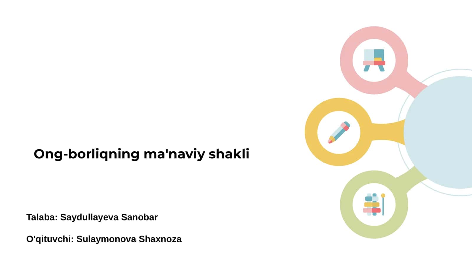 Ong-borliqning ma'naviy shakli 1