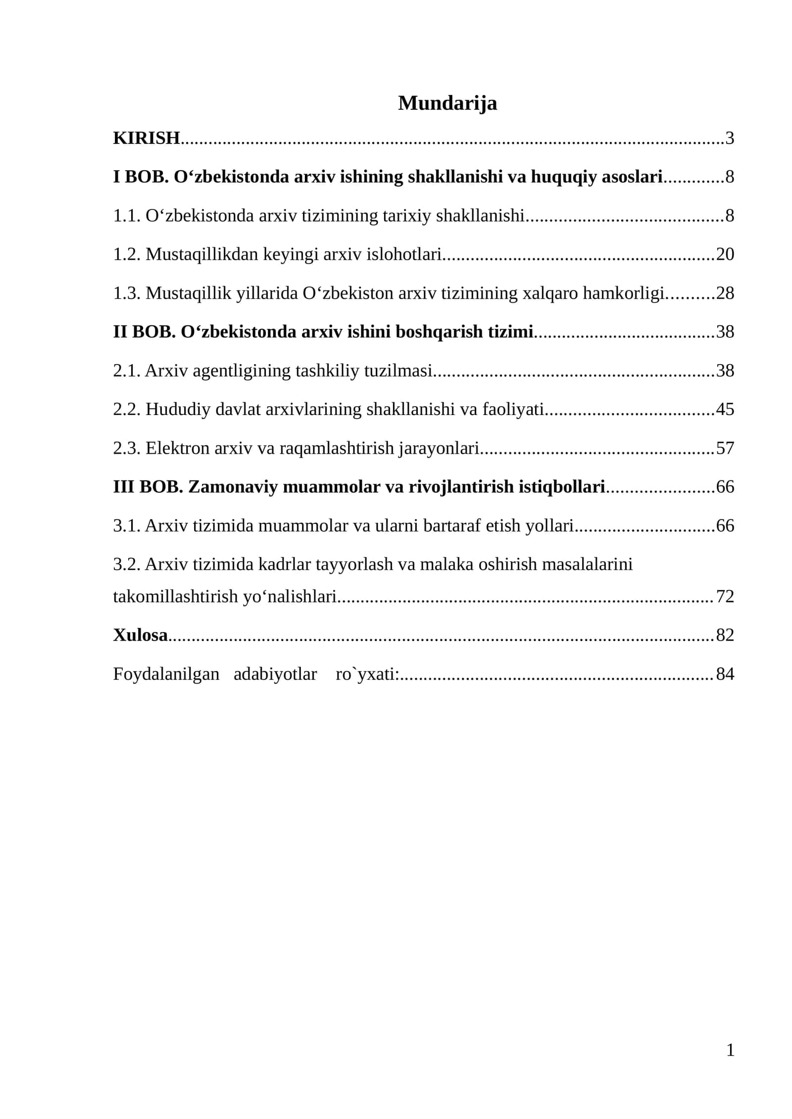 Oʻzbekistonda arxiv ishini boshqarish tizimi 1