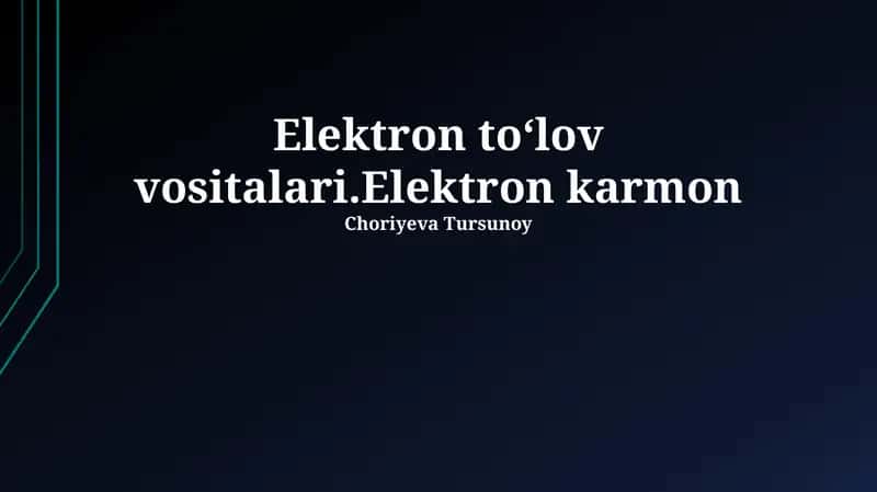 Mobil to'lov tizimlari 1
