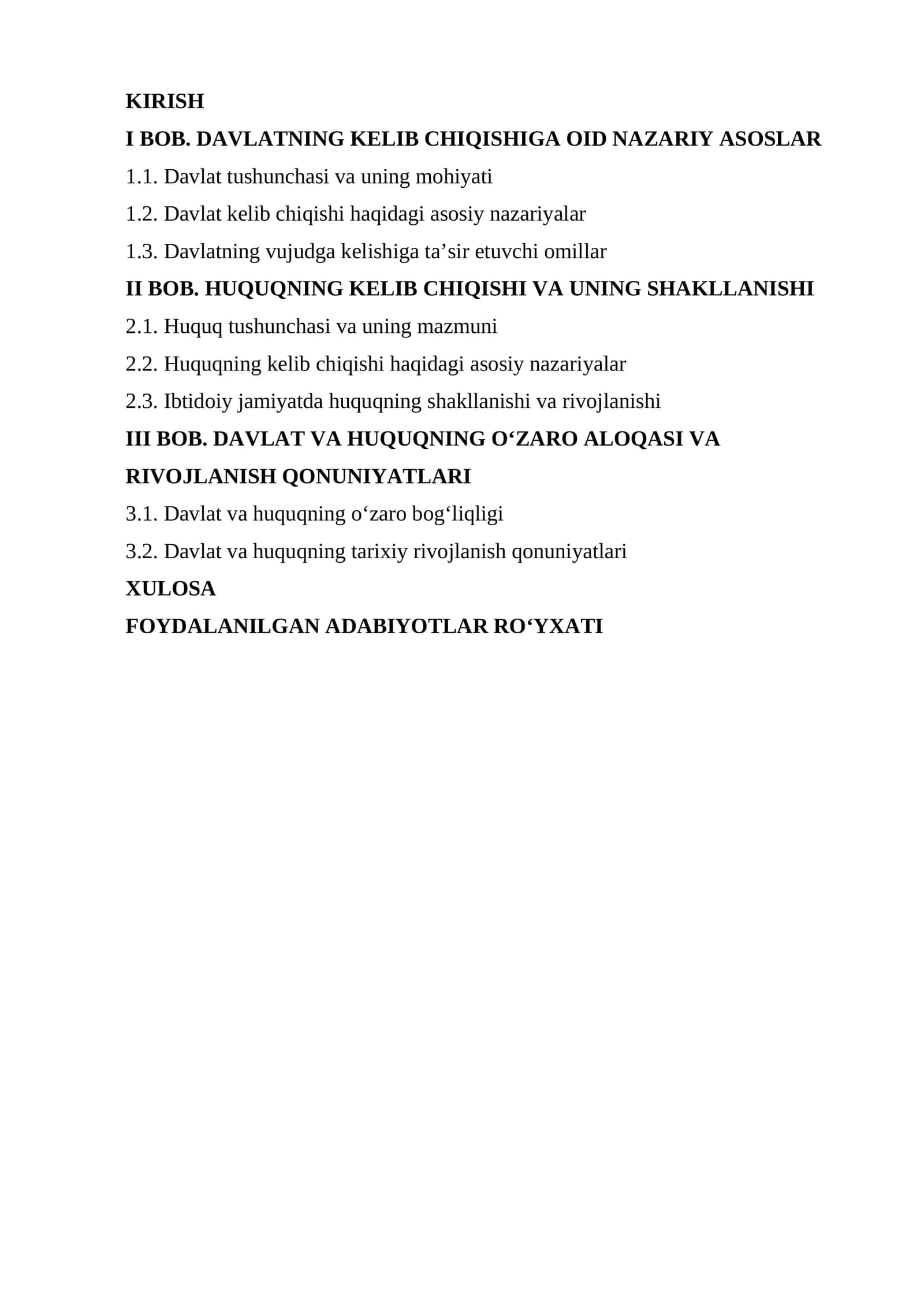 Kurs ishi mavzusining dolzarbligi 1
