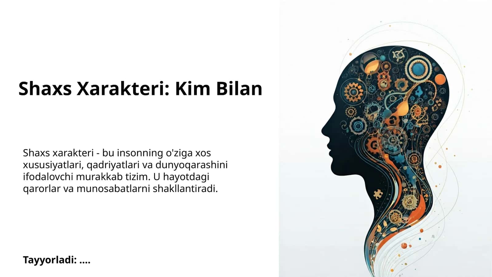 Shaxs Xarakteri: Kim Bilan 1