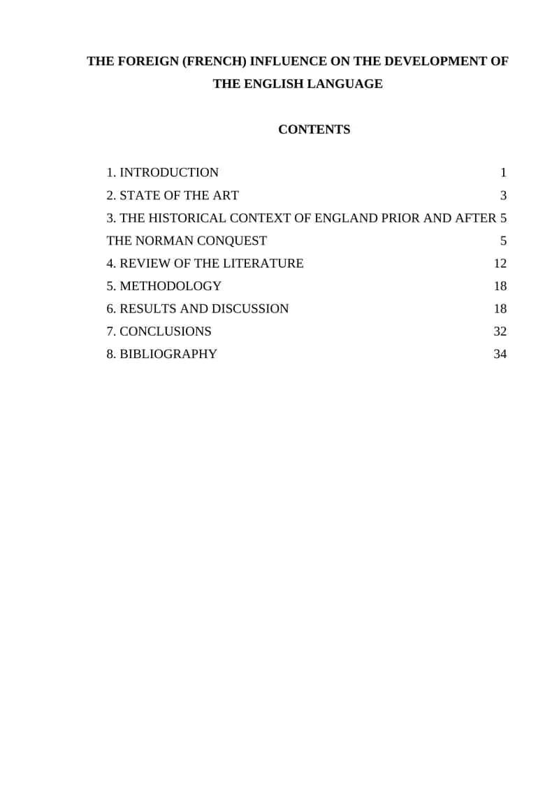 The Foreign (French) Influence on the Development of the English Language 1