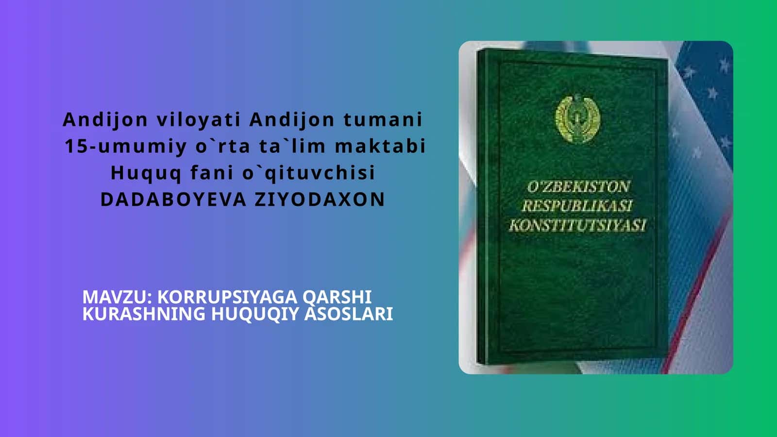 KORRUPSIYAGA QARSHI KURASHNING HUQUQIY ASOSLARI 1