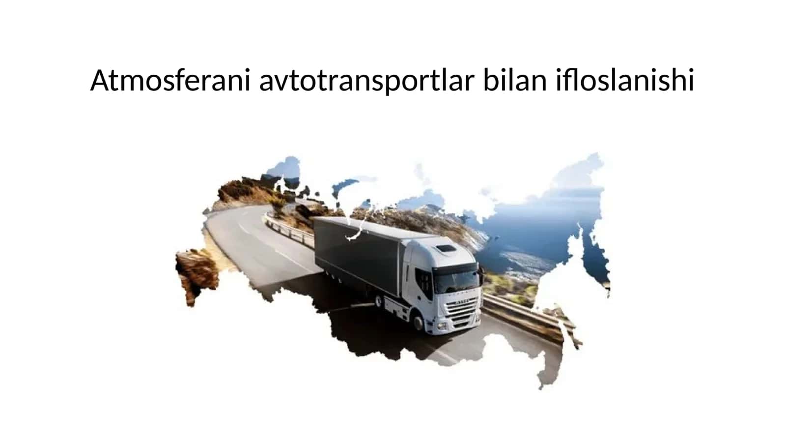 Atmosferani avtotransportlar bilan ifloslanishi 1
