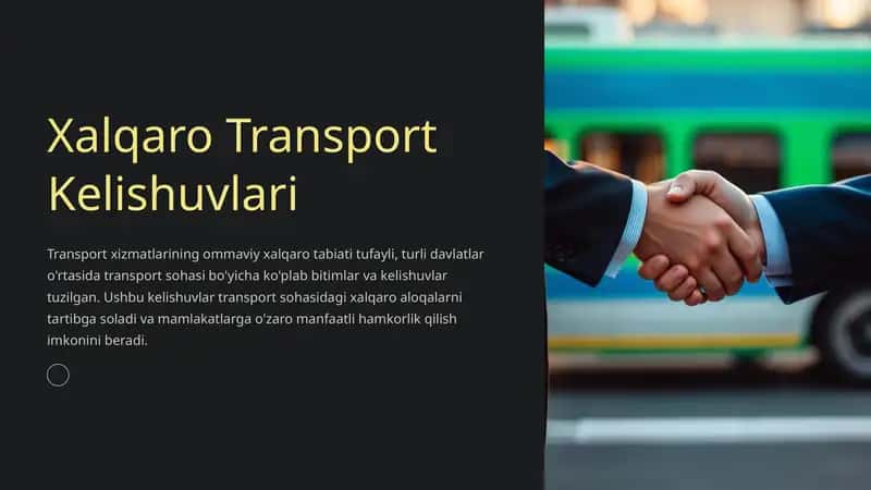Xalqaro Transport Kelishuvlari 1