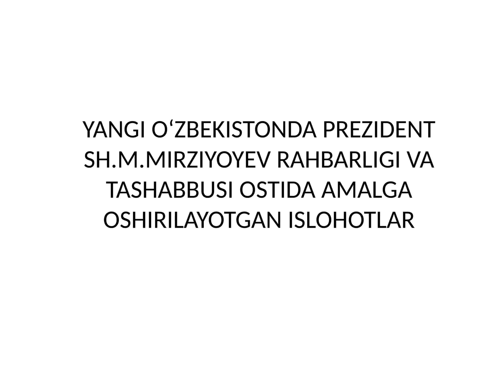 ISLOHOTLAR 1
