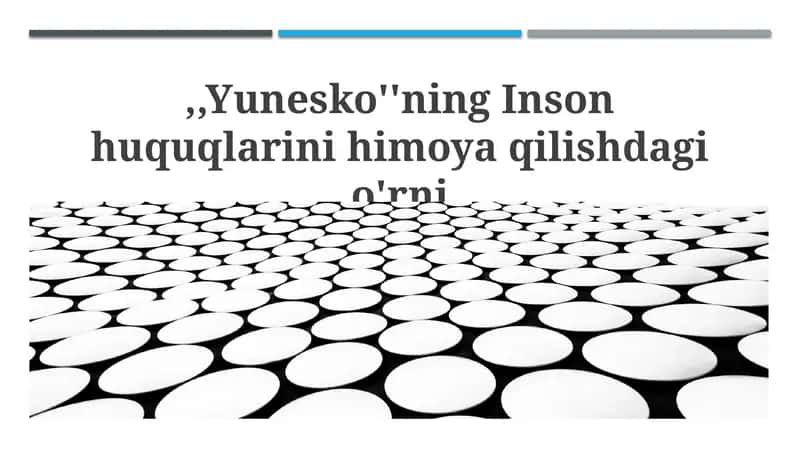 ЮНЕСКОнинг инсон ҳуқуқларини ҳимоя қилишдаги о'рни 1