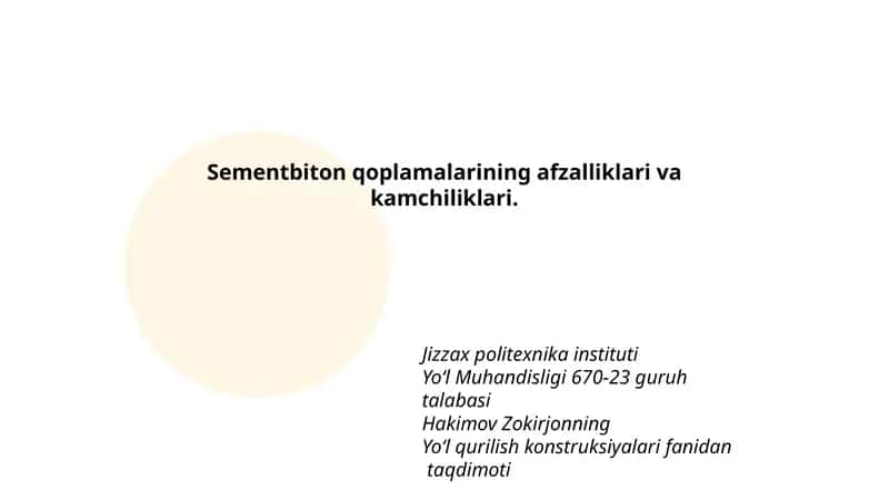 Sementbiton qoplamalari 1