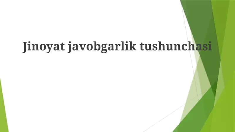 Jinoyatjavobgarliktushunchasi 1