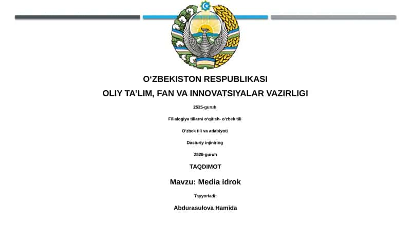 Media idrok 1