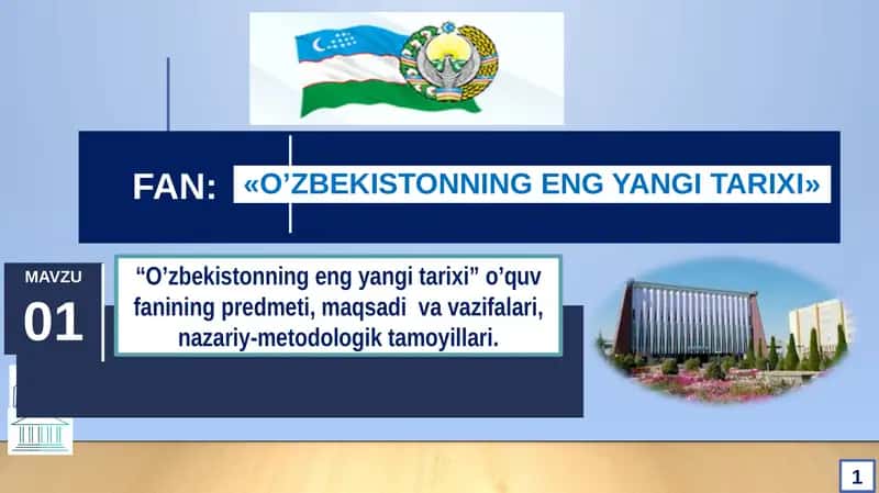 O’zbekistonning Eng yangi Tarixi 1