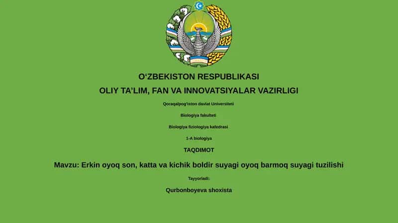 Erkin oyoq suyagi: Umumiy tuzilish va funktsiyalari 1