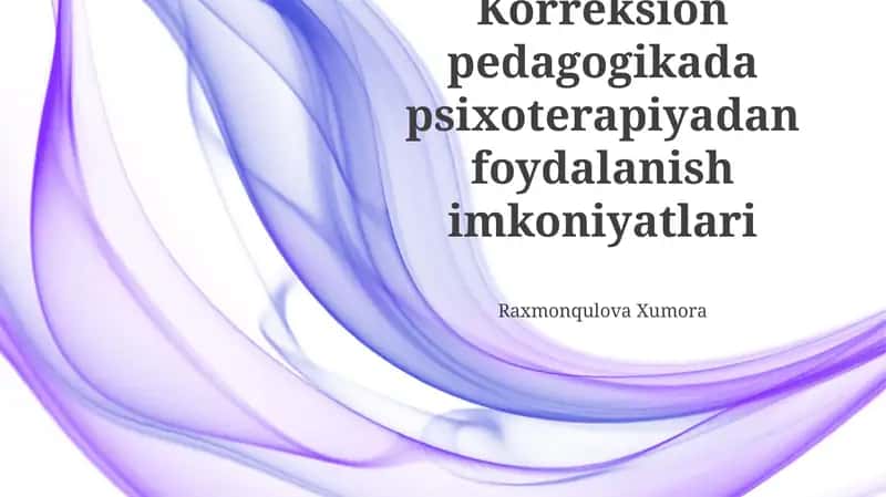 Jazo Pedagogikasi uchun Psixoterapiya Imkoniyatlari 1