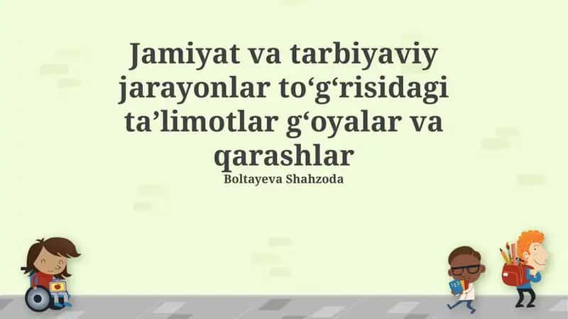 Ta'limotlar tarixi va falsafiy asoslari 1