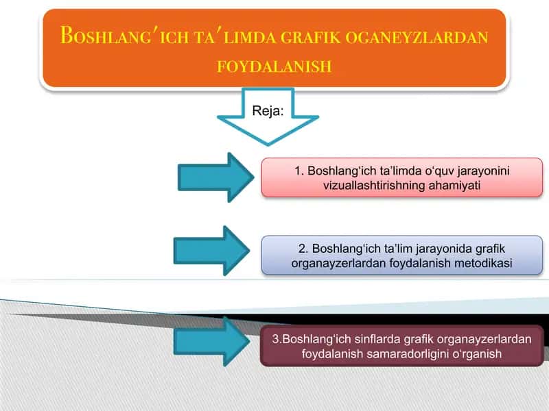 Boshlang'ich ta'limda grafik o'ganeyzlardan foydalanish 1
