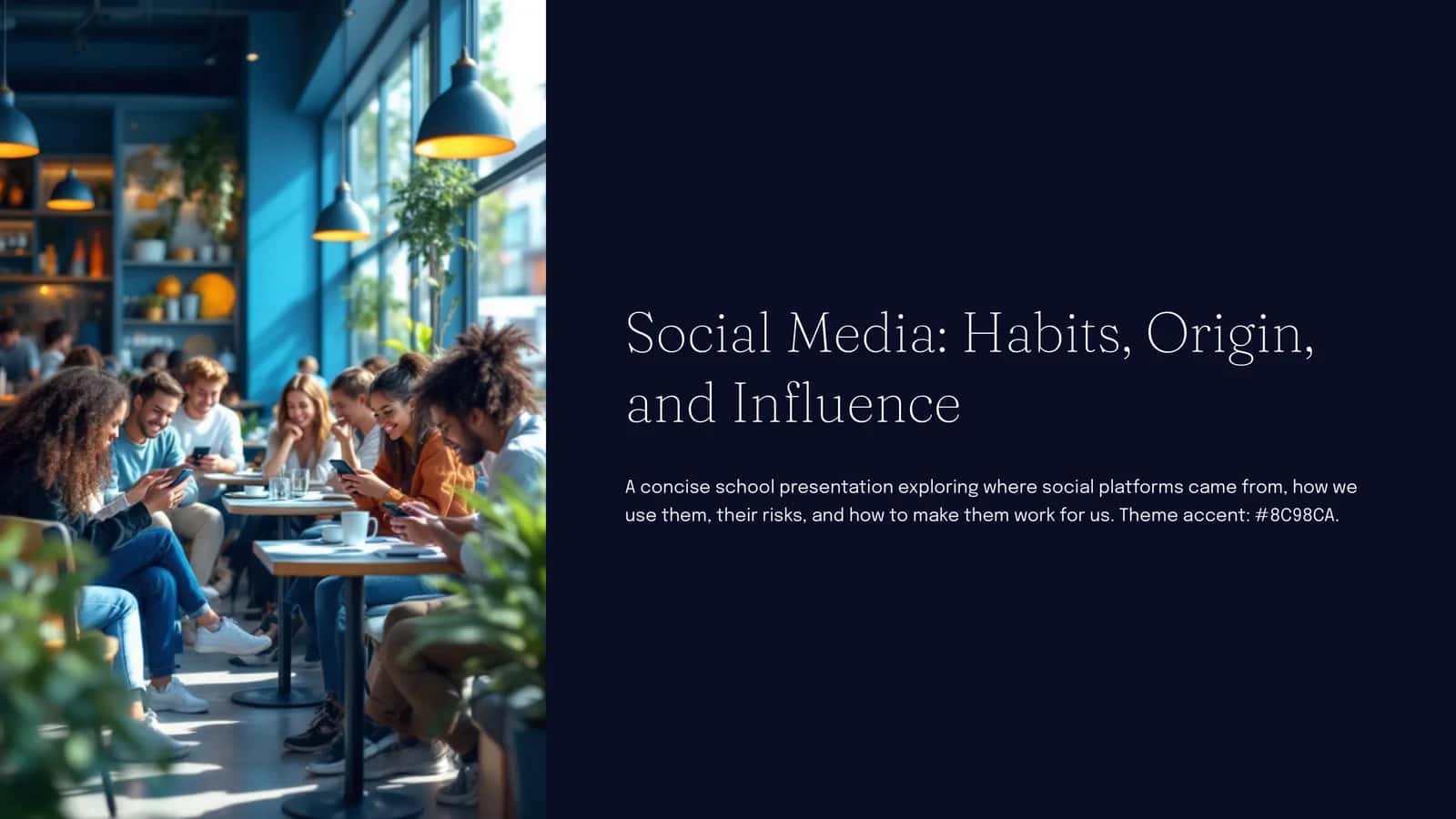 Social Media: Habits, Origin, and Influence 1