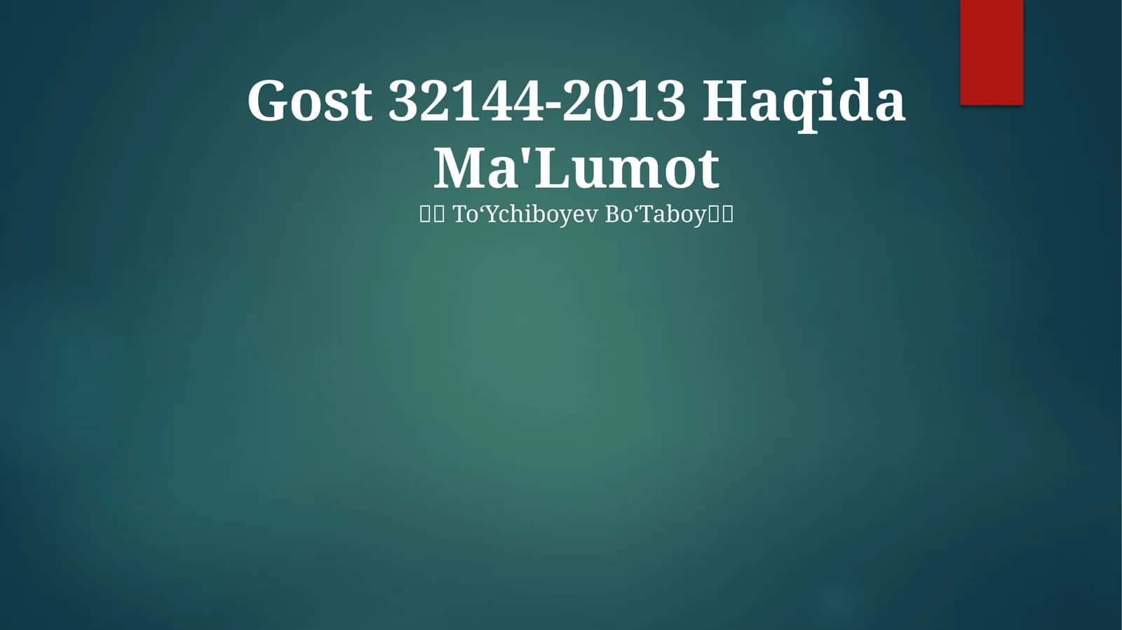 Gost 32144-2013 Haqida Ma'Lumot 1