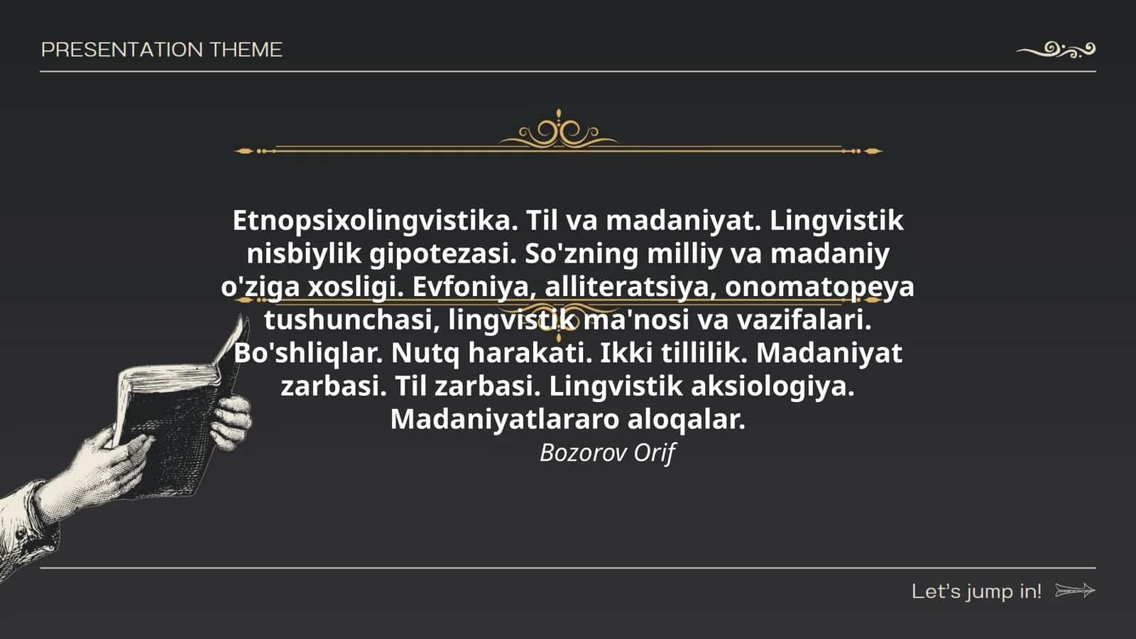 Etnopsixolingvistika. Til va madaniyat 1