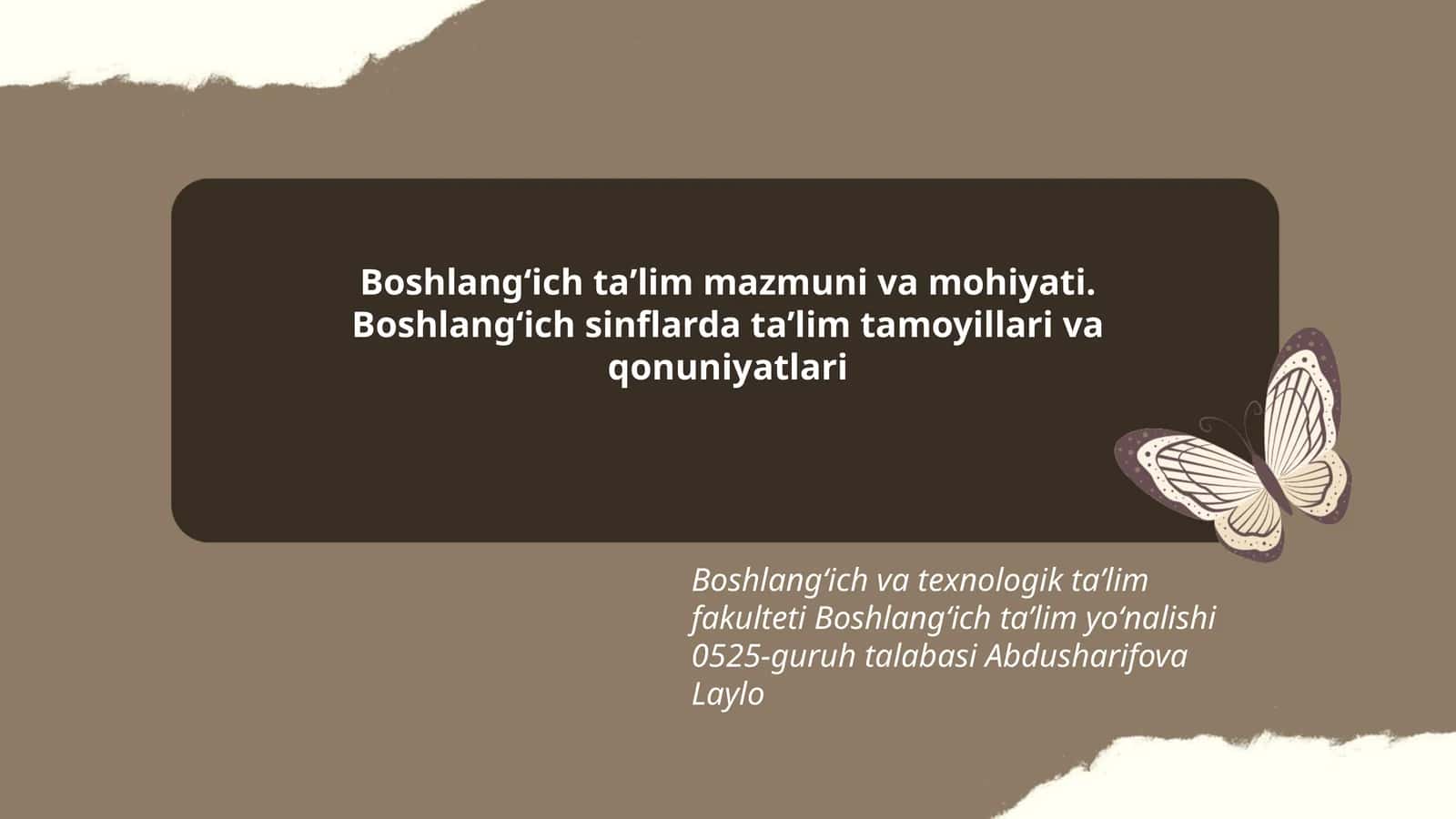 Boshlangʻich taʼlim mazmuni va mohiyati 1